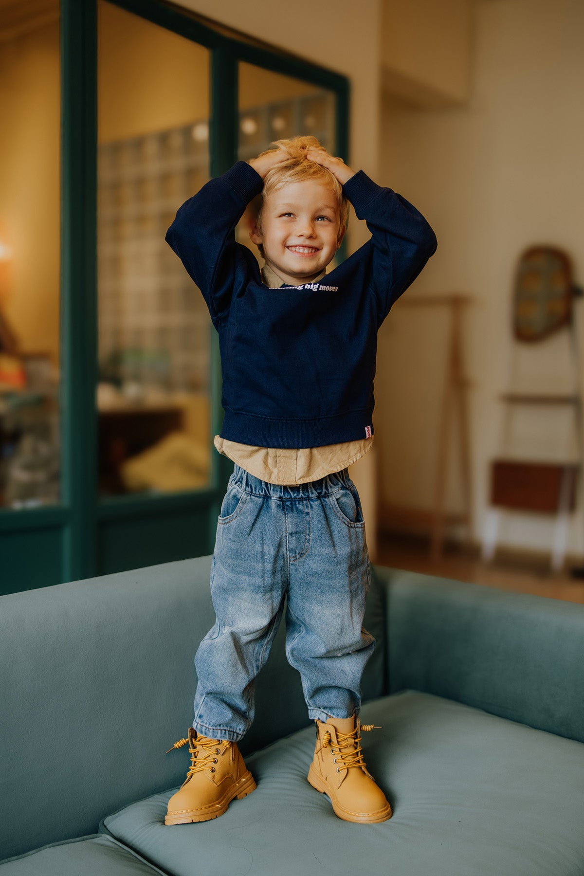 Big Kid Sweater - Grey